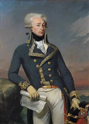 Portræt af Gilbert Motier (1757-1834) Marquis de La Fayette som generalløjtnant, 1791 sverige